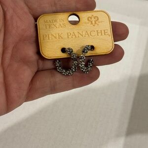 Pink Panache Silver Earrings